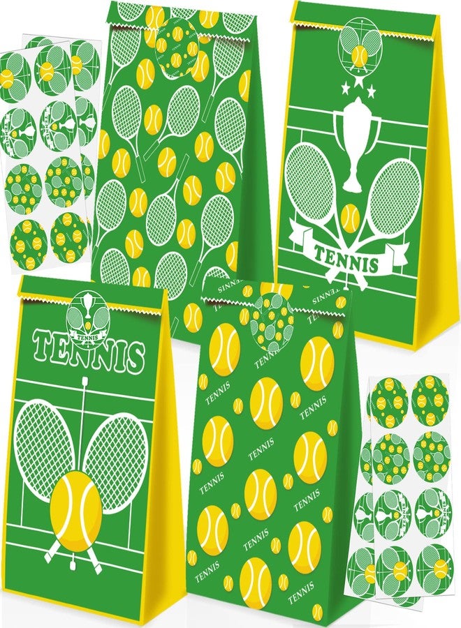 BQK 24 Pcs Tennis Gift Bags - Tennis Theme Party Supplies Decorations & Goodie Bags - Image 1